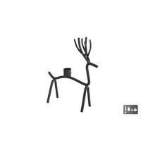 CosyDecor Kandelaar hert metaal 14x7x21cm