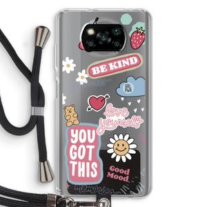 Positivity: Xiaomi Poco X3 NFC Transparant Hoesje met koord