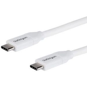StarTech.com USB-C naar USB-C kabel met 5A/100W Power Delivery M/M wit 2 m USB 2.0 USB-IF certificatie