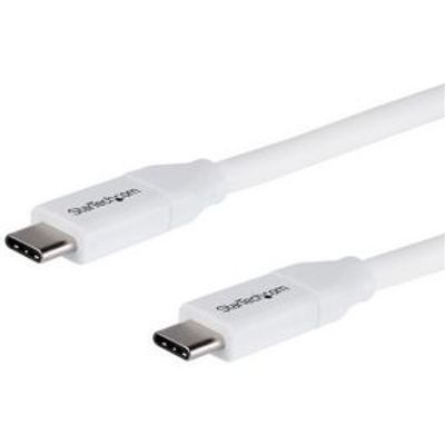 StarTech.com USB-C naar USB-C kabel met 5A/100W Power Delivery M/M wit 2 m USB-IF certificatie