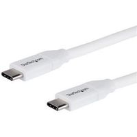 StarTech.com USB-C naar USB-C kabel met 5A/100W Power Delivery M/M wit 2 m USB 2.0 USB-IF certificatie - thumbnail