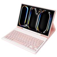 iPad Pro 11 (2024) Bluetooth Toetsenbord Hoesje - Roze