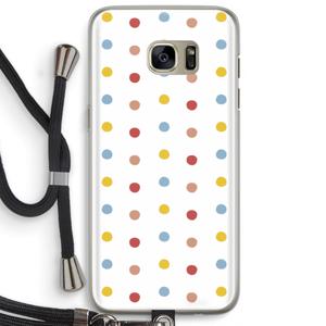 Bollen: Samsung Galaxy S7 Edge Transparant Hoesje met koord