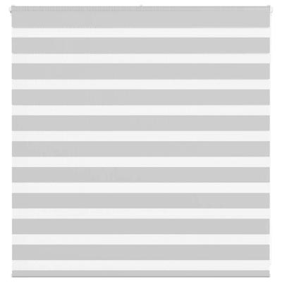 Zebra rolgordijn 145x100 cm stofbreedte 140,9 cm lichtgrijs