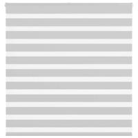 Zebra rolgordijn 145x100 cm stofbreedte 140,9 cm lichtgrijs