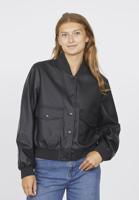 Sisters Point Leatherlook bomberjack zwart