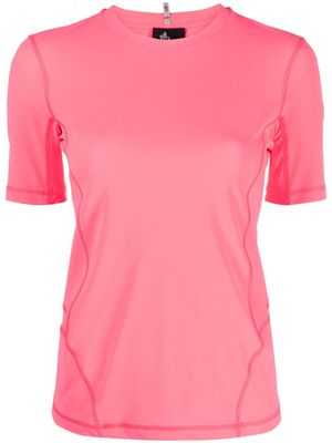 Moncler Grenoble t-shirt à logo embossé - Rose