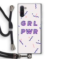 GRL PWR: Samsung Galaxy Note 10 Transparant Hoesje met koord