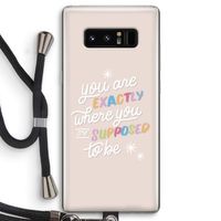 Right Place: Samsung Galaxy Note 8 Transparant Hoesje met koord