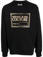 Versace Jeans Couture sweat à logo imprimé - Noir