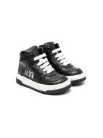 DSQUARED2 KIDS logo-print hi-top leather sneakers - Noir - thumbnail