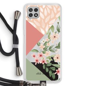 Sweet heaven geometrics: Samsung Galaxy A22 4G Transparant Hoesje met koord