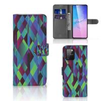 Samsung S10 Lite | Book Case | Abstract Green Blue