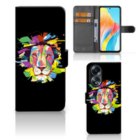 OPPO A58 4G Leuk Hoesje Lion Color - thumbnail