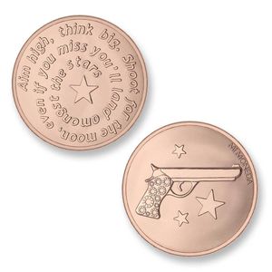 Mi Moneda MON-AIM-03 Aim High Pistol rosekleurig Small