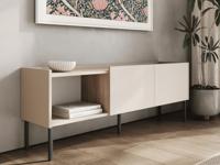 Tv-meubel JULIE 2 deuren acacia/kasjmier