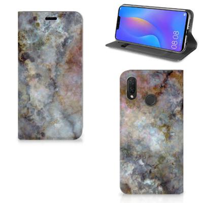 Huawei P Smart Plus | Standcase | Marmer Grijs