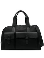 Brioni sac fourre-tout bordé à patch logo - Noir