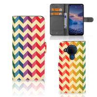 Nokia 5.4 | Telefoon Hoesje | Zigzag Multi Color