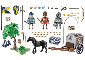 PLAYMOBIL Novelmore - Overval op transportwagen Constructiespeelgoed
