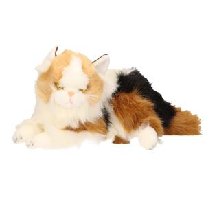 Carl Dick Pluche Perzische kat/poes - katten knuffel - 30 cm - huisdieren knuffel poes