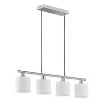 Trio Eetkamer hanglampTommy 4-lichts grijs - R30334001