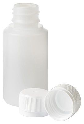 Blockland Fles HDPE naturel + afsluitdop 28mm/100ml (35 st)