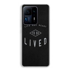 To be lived: Xiaomi Mi Mix 4 Transparant Hoesje