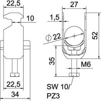 OBO Bettermann 1186316 Beugelklem 1 stuk(s)