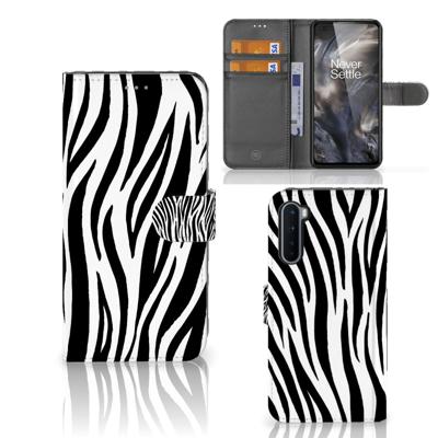 OnePlus Nord | Telefoonhoesje | Met pasjeshouder | Zebra