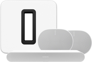 Sonos Ray Wit + 2x Era 300 Wit + Sub G3 Wit