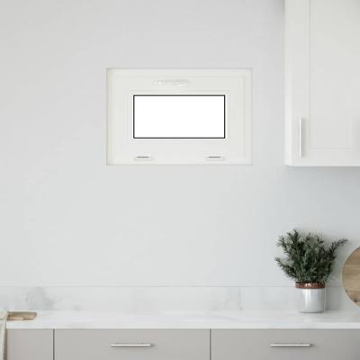 Kelderraam "RISOR" 60x40 cm Kantelbaar 3 Glas wit
