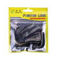 HENGJIA SO101 10 stuks 8cm/2.4 g Loach zachte aas twee kleuren kleine vis weg zacht vissen lokken voor zeevisserij