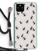 Miauw: Pixel 5a 5G Transparant Hoesje met koord