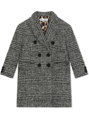Dolce & Gabbana Kids manteau à boutonnière croisée - Noir