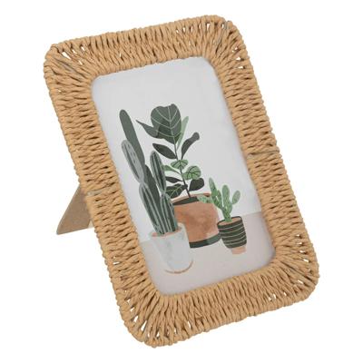 Atmosphera Fotolijstje voor 10 x 15 cm foto - naturel - papier/staal - ornament frame 15x20 cm
