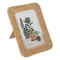 Atmosphera Fotolijstje voor 10 x 15 cm foto - naturel - papier/staal - ornament frame 15x20 cm