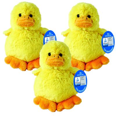 MBW Pluche Kuiken - 5x - geel - pluche dieren knuffels - 11 cm - Pasen