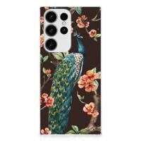 Samsung Galaxy S23 Ultra | TPU Hoesje | Pauw met Bloemen
