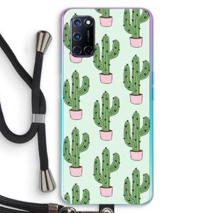 Cactus Lover: Oppo A72 Transparant Hoesje met koord