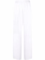 Giorgio Armani pantalon ample en soie - Blanc