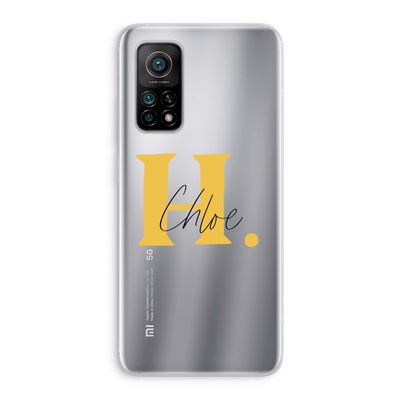 Amber Script: Xiaomi Mi 10T 5G Transparant Hoesje