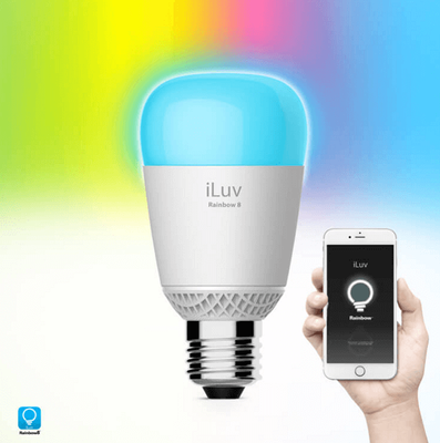 iLuv Rainbow8 WiFi Multicolor LED Light Bulb - RBW8WHKEU