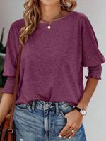 Loose Casual Crew Neck Shirt