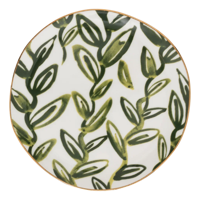 Good Morning bord Leaves Evergreen Sprig, Ø17 Cm