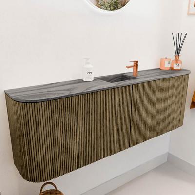 Toiletmeubel Mondiaz Joya Dlux | 123.2 cm | Meubelkleur Dusk | Faye wastafel Sombra Wasbak Midden | 1 kraangat