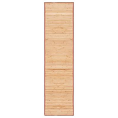 VidaXL Tapijt 80x300 cm bamboe bruin