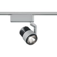 LED Railverlichting - Track Spot - Trion Dual Radina - 2 Fase - 15W - Aanpasbare Kleur - Dimbaar - Rond - Mat Titaan - Aluminium