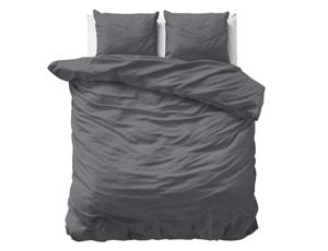 Primaviera Deluxe Uni Satijn Dekbedovertrek Antraciet 240 x 200/220 cm