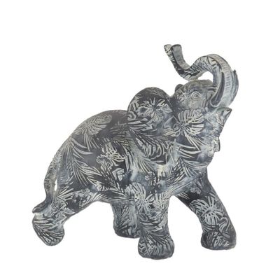 Olifant woondecoratie dieren beeldje grijs 21 x 8 x 19 cm